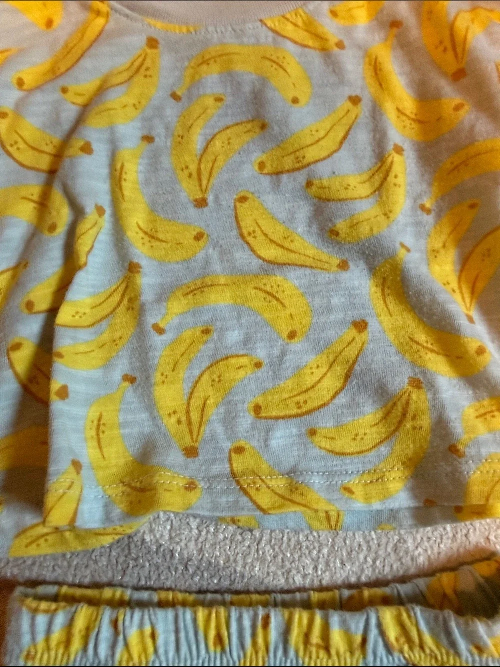 Cat and Jack Banana Print Short Set -0-3 mo